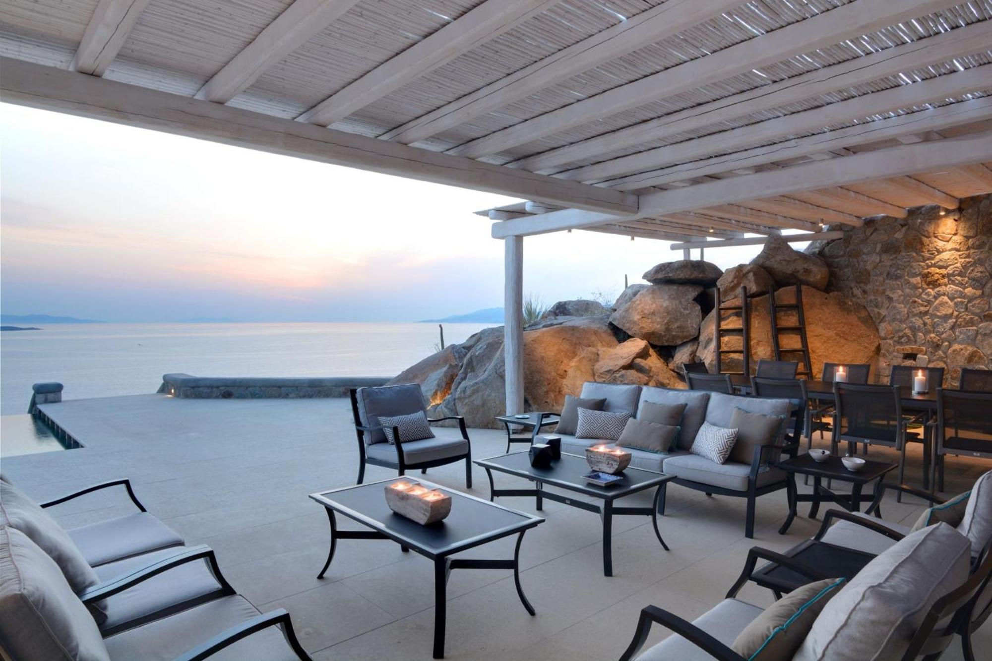 Stunning Mykonos 7 Bedrooms Rosella Private Pool Modern Interiors Pouli Villa Agios Ioannis Diakoftis