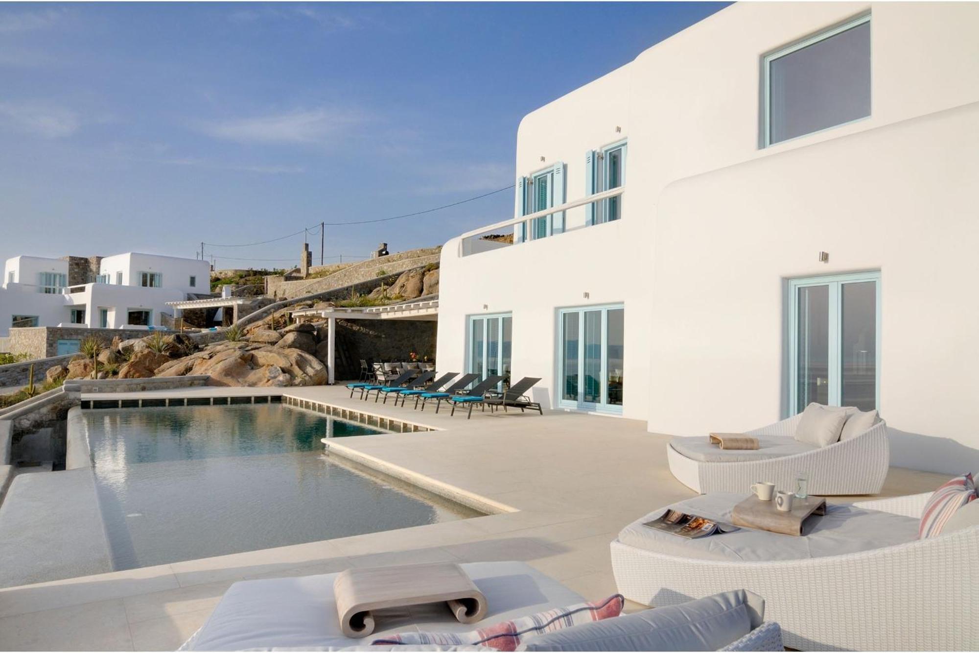 Stunning Mykonos 7 Bedrooms Rosella Private Pool Modern Interiors Pouli